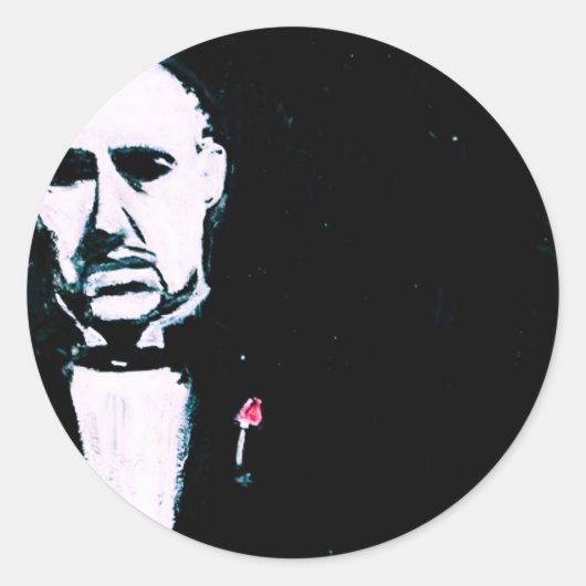 LA COSA NOSTRA RUNDER AUFKLEBER (Vorderseite)
