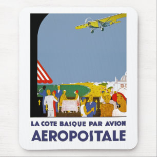 La Cote baskque Par Avion Mousepad