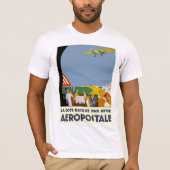 La Cote Basque Par Avion T-Shirt (Vorderseite)