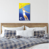 La Cote d'Azur l'ete Vintage Poster restauriert Leinwanddruck (Insitu (Schlafzimmer))