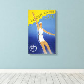 La Cote d'Azur l'ete Vintage Poster restauriert Leinwanddruck (Insitu (Holzboden))