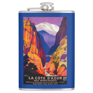 La Cote D'Azur Vintage PosterEuropa 2 Flachmann