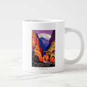 La Cote d'Azur Vintages PosterEurope 2 Jumbo-Tasse (Rechts)