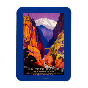 La Cote d'Azur Vintages PosterEurope 2 Magnet