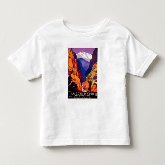 La Cote d'Azur Vintages PosterEurope Kleinkind T-shirt (Vorderseite)