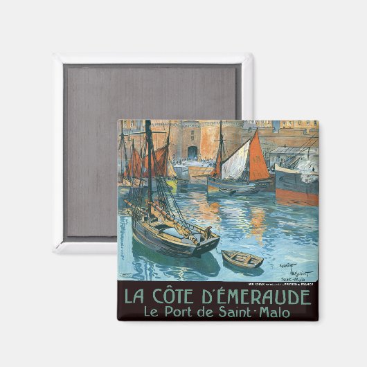 La Côte d'Émeraude Magnet (Vorderseite/Rückseite)