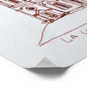 La Cour Carree Courtyard | Louvre, Paris, Frankrei Poster (Ecke)