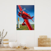 LA COURSE AÉRIENNE (Das Air Race) Poster (Küche)