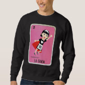 La Criada Mexican Slang Lottery Bingo Cards Sweatshirt (Vorderseite)
