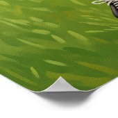 LA CROSSE EN ACTION (Lacrosse in Action) Poster (Ecke)