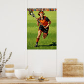 LA CROSSE EN ACTION (Lacrosse in Action) Poster (Küche)