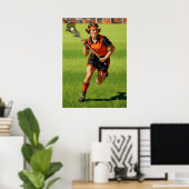 LA CROSSE EN ACTION (Lacrosse in Action) Poster (Heimbüro)