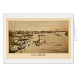 La Crosse, panoramische Karte WI - 1873