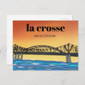 La Crosse Post Card Postkarte (Vorne/Hinten)