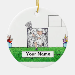 La Crosse - Weiblich Keramikornament