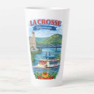 La Crosse, WI Scenic Wisconsin Latte Tasse