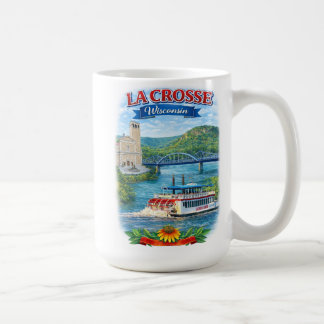 La Crosse, WI Szenisches Wisconsin Kaffeebecher Kaffeetasse
