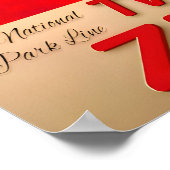 La Crosse Wisconsin Twin Cities Zephyr Burlington Poster (Ecke)