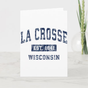 La Crosse Wisconsin Wi Vintage Etablierte Sportart Karte