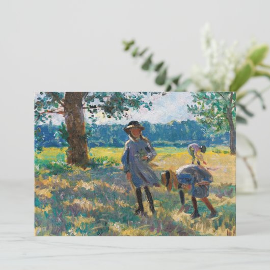 La Cueillette des Fleurs | Henri Lebasque (Stehend Vorderseite)