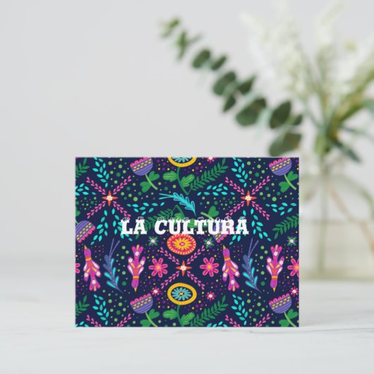 La Cultura Hispanic Monat Postkarte (Stehend Vorderseite)