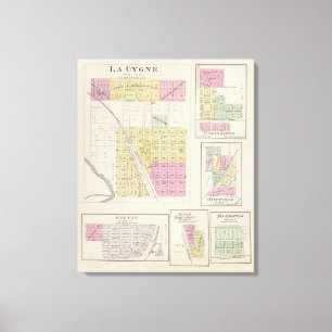 La Cygne, Uniontown, Hiattville, Fulton, Kansas Leinwanddruck