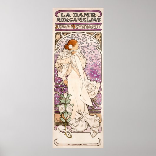 La dame, aux camelias Alphonse Mucha Poster (Vorne)