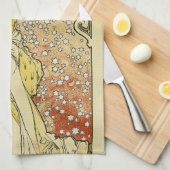 La Dame aux Camelias Geschirrtuch (Viertel Falte)