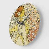 La Dame aux Camelias Große Wanduhr (Winkel)