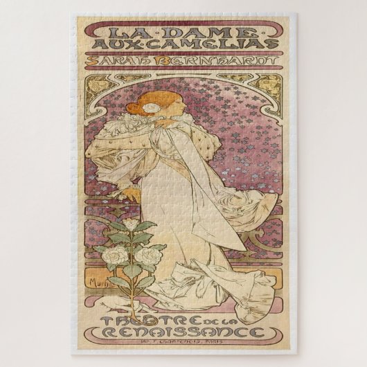 La Dame aux Camélias: Jugendstil Puzzle (Vertikal)