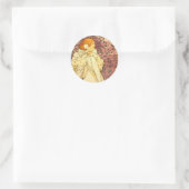 La Dame Bernhardt Runder Aufkleber (Tasche)