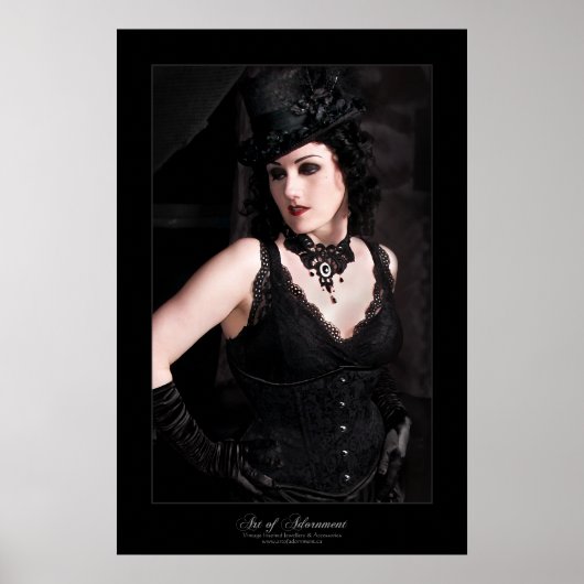 La Dame Noire - Print Poster (Vorne)