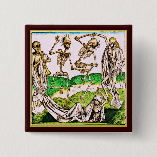 La Danse makaberer Knopf Button