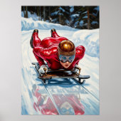 LA DESCENTE EN SKELETON (Skelettabfahrt) Poster (Vorne)