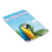 La Désirade Parrot Reiseplakat Magnet (Rechte Seite)