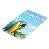 La Désirade Parrot Reiseplakat Magnet (Linke Seite)