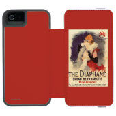 La Diaphane Frau, die Gesichtpromo-Plakat Incipio iPhone Geldbeutel-Hülle (Folio Geöffnet)