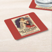 La Diaphane Frau, die Gesichtpromo-Plakat Rechteckiger Pappuntersetzer (angewinkelt)