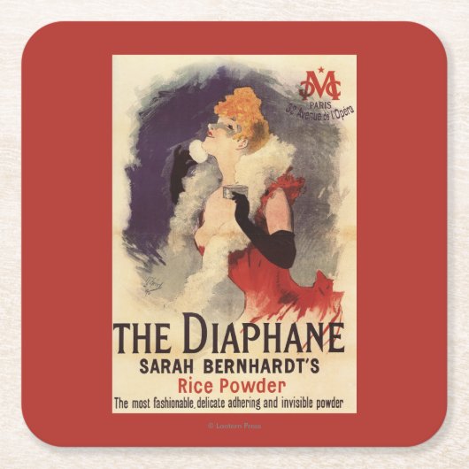 La Diaphane Frau, die Gesichtpromo-Plakat Rechteckiger Pappuntersetzer (Vorderseite)