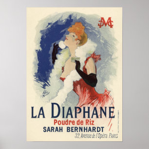 La Diaphane von Jules Chéret Poster