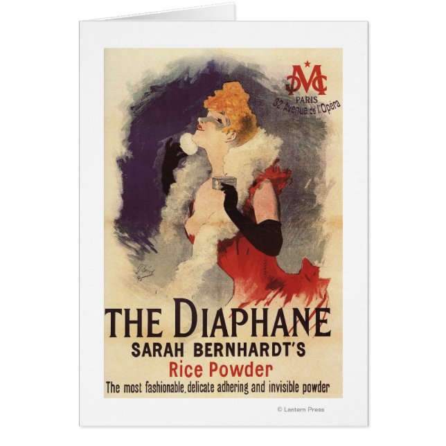 La Diaphane Woman Powdering Face Promo Poster (Vorne)