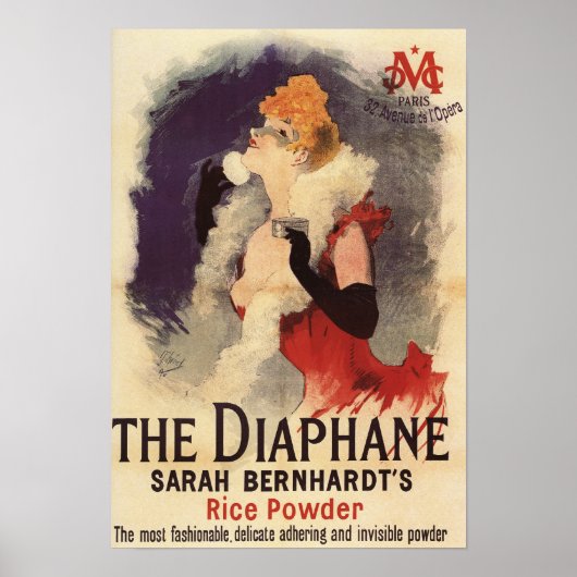 La Diaphane Woman Powdering Face Promo Poster (Vorne)