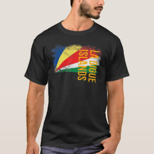 La Digue Islands Seychellen Flag für Männer Frauen T-Shirt