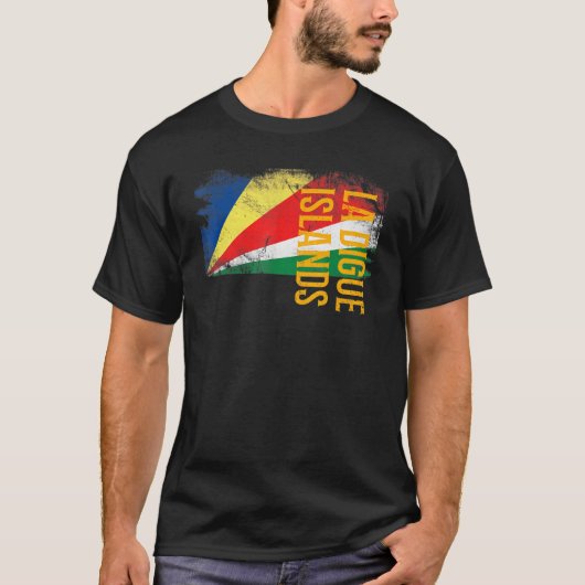 La Digue Islands Seychellen Flag für Männer Frauen T-Shirt (Vorderseite)