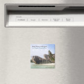 La Digue, Seychelles Beach Magnet Reisen Souvenir (In Situ (Geschirrspüler))