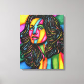 La Dolce Espressione abstrakte Frauenkunst Leinwanddruck (Vorderseite)