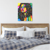 La Dolce Espressione abstrakte Frauenkunst Leinwanddruck (Insitu (Schlafzimmer))