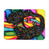 La Dolce Espressione abstrakte Frauenkunst Magnet (Horizontal)