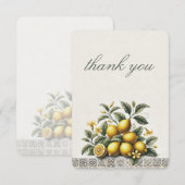 La Dolce Lemons Brautparty Dankeskarte (Vorne/Hinten)