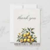 La Dolce Lemons Brautparty Dankeskarte (Vorderseite)